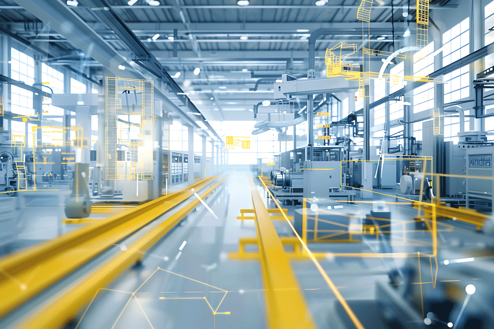 abstract-industrial-factory-with-connected-lines-shapes abstract-industrial-factory-with-connected-lines-shapes